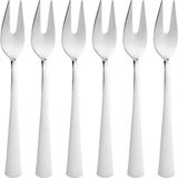 Limon ve Fondü Çatalı Seti, Çelik, 11 Cm, Metalik, 6 Parça - 001-Renkli