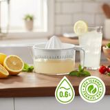 Limon ve Narenciye Sıkacağı, 0.60 L, Hazneli ve Ölçü Göstergeli - Beyaz