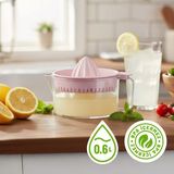Limon ve Narenciye Sıkacağı, 0.60 L, Hazneli ve Ölçü Göstergeli - Pembe