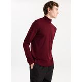 Limon Yarım Balıkçı Yaka Basic Düz Bordo Erkek Kazak MML5WM-KZK9527
