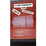 LİMONLU BAHÇE 10 Adet Kapaklı Derin Dondurucuya Uygun Saklama Kabı 1 Litre