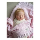 Limon's Baby Pudra %100 Pamuk 4 Katlı Müslin Bebek/Çocuk Battaniyesi 110x110