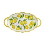 Limora Melamin 48 cm Kulplu Oval Tepsi