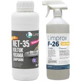 Limprox Net- 35 Halı Koltuk Köpüksüz Deterjanı Şampuanı Ilacı 1 Litre - Genel Leke Çıkarıcı F- 26 Litre