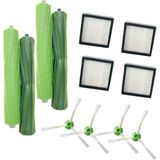 Lin Grup Irobot Roomba I7 ve E5 Uyumlu 4 Adet Hepa Filtre,4 Adet Yan Fırça,2 Set(4 Adet) Ana Fırça