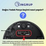 Lin Grup Karaca Vantuz Off Road 2in1 Robot Süpürge Uyumlu 1'li Hepa Filtre -