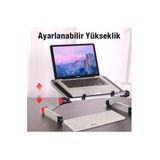 Lin Grup Katlanabilir Fanlı Dizüstü Bilgisayar Laptop Tablet Standı