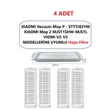 LİN GRUP STYTJ02YM XİAOMİ MOP P ve MJST1SHW-MJSTL Mop 2 robot süpürge uyumlu 1 adet hepa filtre
