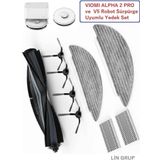 Lin Grup Viomi Alpha 2 Pro - V5 Modelleri Ile Uyumlu Yedek Paspas Fırça Filtre