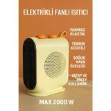 Lina 2000W Elektrikli Fanlı Isıtıcı – Termostatlı, Termik Kesicili, Soğuk Hava Özellikli