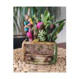 Lina Art hediyelik Eskitme Nostalji Radyo Saksı Mini Boy 14 Cm X 11 Cm ) )