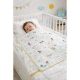 Lina Baby Bloom Geyik ve Çiçek Desenli % 100 Organik Pamuk (80 CMX80 Cm)Çok Amaçlı Müslin Bezi Örtü Battaniye - Açık Sarı - 80x90cm