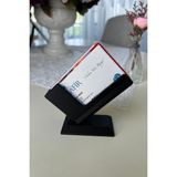 Lina Hobby Siyah Masaüstü Kartvizitlik 10×8 cm Ofis Aksesuarı Şık ve Modern Tasarım