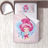 Lina Home Bebek, Çocuk Odası Micro Pamuk Saten Tek Kişilik Çarşafsız Nevresim Takımı Model 00036 - Renkli - 160 x 220 cm