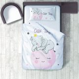 Lina Home Bebek, Çocuk Odası Micro Pamuk Saten Tek Kişilik Çarşafsız Nevresim Takımı Model 00039 - Renkli - 160 x 220 cm