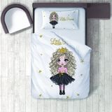 Lina Home Bebek, Çocuk Odası Micro Pamuk Saten Tek Kişilik Çarşafsız Nevresim Takımı Model 00059 - Renkli - 160 x 220 cm