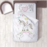 Lina Home Bebek, Çocuk Odası Micro Pamuk Saten Tek Kişilik Çarşafsız Nevresim Takımı Model 00101 - Renkli - 160 x 220 cm