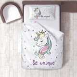 Lina Home Bebek, Çocuk Odası Micro Pamuk Saten Tek Kişilik Çarşafsız Nevresim Takımı Model 00103 - Renkli - 160 x 220 cm