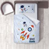 Lina Home Bebek, Çocuk Odası Micro Pamuk Saten Tek Kişilik Çarşafsız Nevresim Takımı Model 00112 - Renkli - 160 x 220 cm