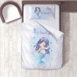 Lina Home Bebek, Çocuk Odası Micro Pamuk Saten Tek Kişilik Çarşafsız Nevresim Takımı Model 00249 - Renkli - 160 x 220 cm