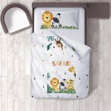 Lina Home Bebek, Çocuk Odası Micro Pamuk Saten Tek Kişilik Çarşafsız Nevresim Takımı Model 00258 - Renkli - 160 x 220 cm