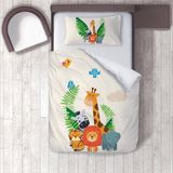 Lina Home Bebek, Çocuk Odası Micro Pamuk Saten Tek Kişilik Çarşafsız Nevresim Takımı Model 00288 - Renkli - 160 x 220 cm
