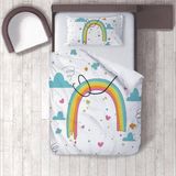 Lina Home Bebek, Çocuk Odası Micro Pamuk Saten Tek Kişilik Çarşafsız Nevresim Takımı Model 01386 - Renkli - 160 x 220 cm