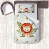 Lina Home Bebek, Çocuk Odası Micro Pamuk Saten Tek Kişilik Çarşafsız Nevresim Takımı Model 01451 - Renkli - 160 x 220 cm