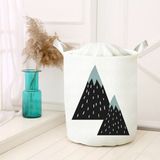 Lina Home Dijital Baskılı Çok Amaçlı Sepet Model 40020 - Beyaz - Kahverengi - 30x50cm