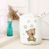Lina Home Dijital Baskılı Çok Amaçlı Sepet Model 40026 - Beyaz - Kahverengi - 30x50cm