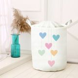 Lina Home Dijital Baskılı Çok Amaçlı Sepet Model 40043 - Beyaz - Kahverengi - 30x50cm