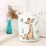 Lina Home Dijital Baskılı Çok Amaçlı Sepet Model 40045 - Beyaz - Kahverengi - 30x50cm