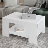 Lina Orta Sehpa – Modern Minimal Tasarım, Beyaz