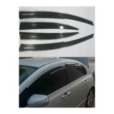 lina oto aksesuar Honda Civic fd6 2006-2011 kromlu cam rüzgarlığı