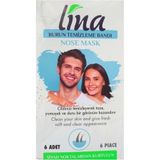 Lina Siyah Nokta Temizleme Bandı, Burun Temizleme, 6 Adet, 2 Paket