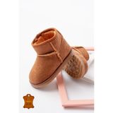 lina step Taba İçi Kürklü Süet Suni Kaymaz Taban İlk Adım Bebek Günlük Bot