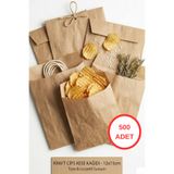 Lina Ticaret Pazarlama 500 Adet Kraft Kese Kağıdı - 12x15 cm - Hediyelik & Ambalaj Poşeti - Toptan Fiyat
