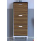 Lina Vella Home VARBİ AYAKLI Kapı Önü 52 x 127 x 26 cm’ lik 3 Düşer Kapak 6 Göz Bölmeli Ayakkabılık