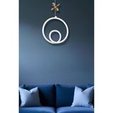 Lina White Gold Tek Renk Modern Sarkıt LED Avize - Beyaz - Gold