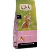 Lina Yavru Kediler İçin Yüksek Proteinli 15 kg Karışık Mama