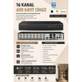 Linadex 16 kanal 5mp Ahd Xmeye Dvr Kayıt Cihazı