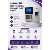 Linadex Kartlı okuyucu Parmak izi Personel Takip Cihazı-Web Giriş Çıkış Programı(10 Kart dahil)