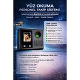 Linadex Wifi Kablosuz Kartlı Yüz Okuma-Parmak Izi Giriş Çıkış Personel Takip Cihazı(10 kart dahil)