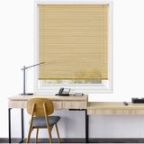 Linadora Pvc Jaluzi 25 mm Ahşap Desenli Krem - 140 x 160 cm - Kahverengi - Krem