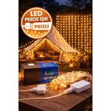 Linalp LED Perde Işık Prizli Icicle Sarkıt LED Bahçe Balkon Pencere Dekoratif Aydınlatma 6842121LİNALP LED Işık