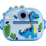 Linalp Mavi Çocuk Fotoğraf Makinesi Anında Baskı Termal Yazıcı Kamera Eğitici Oyuncak 3+ Yaş Fotolinalpmavi Aynasız Fotoğraf Makinesi