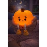 LİNALP Silikon Balkabağı Gece Lambası Şarjlı LED Çocuk Bebek Odası Uyku Lambası Dekoratif Masa Lambası Mini
