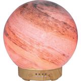 Linarya Auhma Aus-14 120 ml Aromaterapi Hava Nemlendirici Ay Tasarımlı Ahşap Dekoratif Aroma Difüzör Koku Yağı Uyumlu - Kırmızı