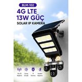 Linarya Blıc BLM-102 4g Lte Güneş Enerjili Ip Güvenlik Kamerası 9mp Full Hd 3 Lensli 13W Solar Panel Hareket Algılama Gece Görüşü IP66 Dış Mekan Kamera
