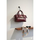 Linas Collection Kadın Rugan El ve Çapraz Çanta 25*16 cm - Bordo